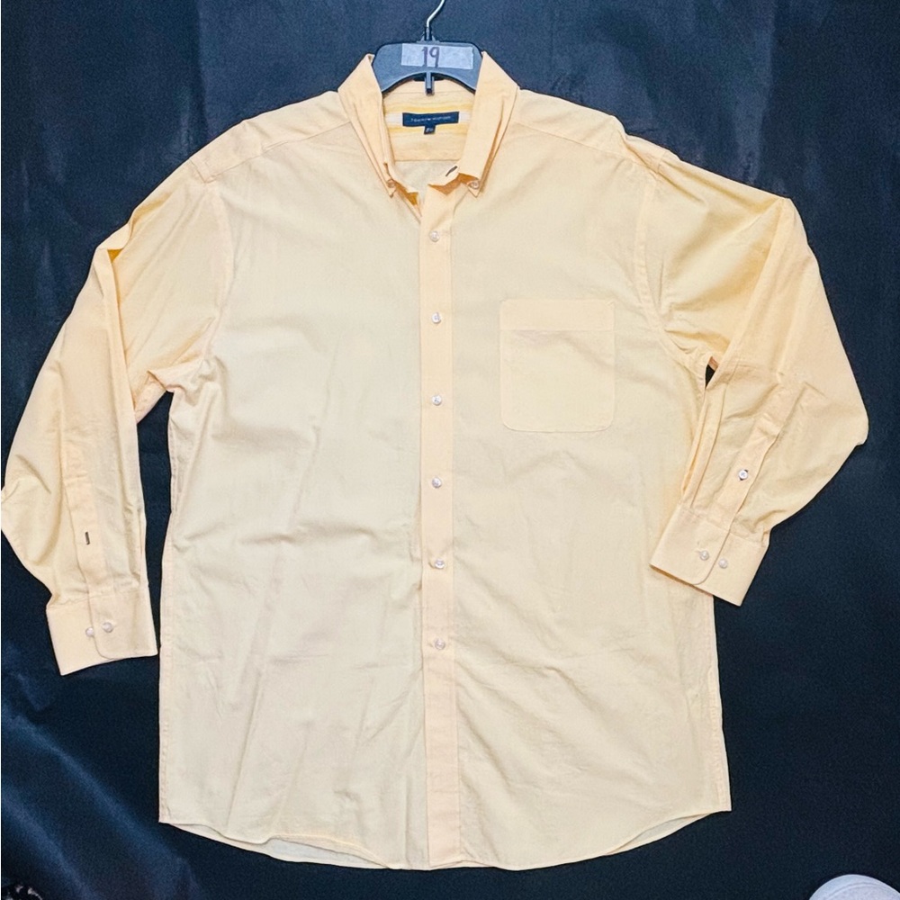 Tommy Hilfiger Light Yellow Checkered Shirt